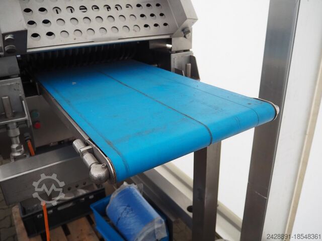 Maschine zum Enthäuten und Schneiden von Streifen Weber ASL 560