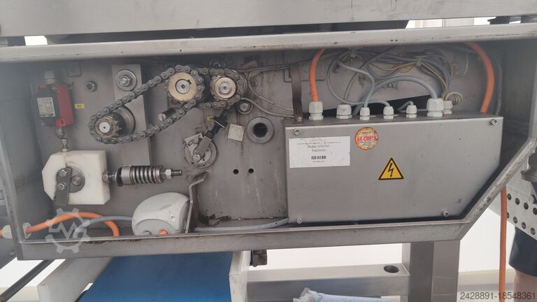 Maschine zum Enthäuten und Schneiden von Streifen Weber ASL 560