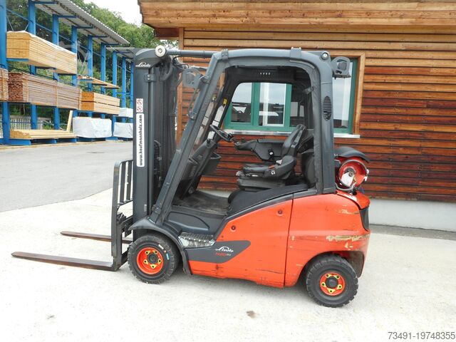 4-wheel forklift Linde H20T-01 Triplex
