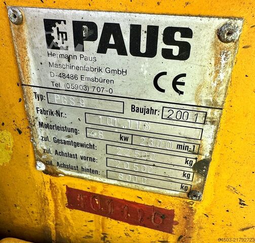 Schwerlast-Kompaktstapler Paus PGS 9