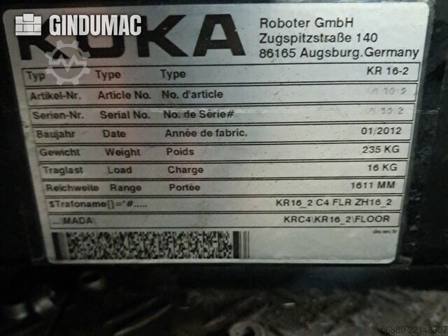 KUKA KR 16-2 with KRC 4 KUKA KR 16-2 with KRC 4