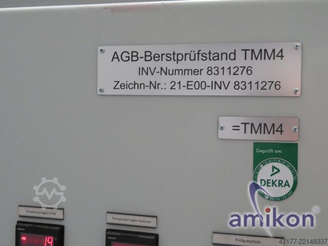 Burst test bench Lindner AGB Berstprüfstand TMM4