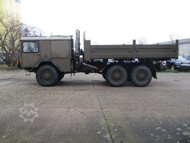 Flatbed truck MAN ÖAF 20-320 G1 KAT 6x6 Palfinger Kran
