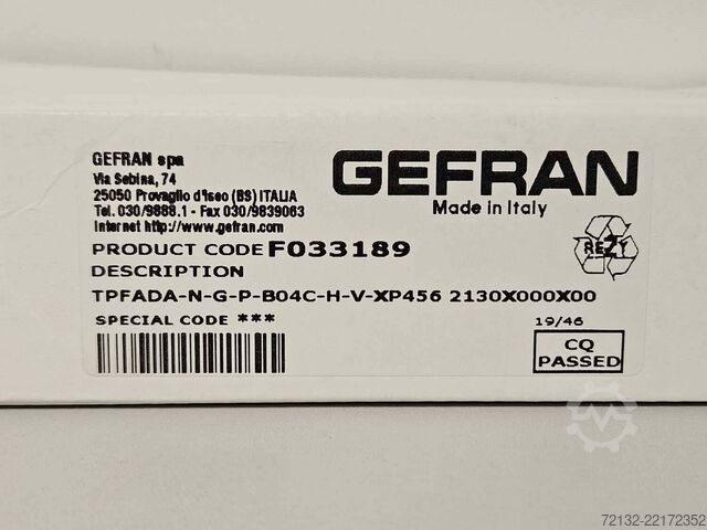 Drucktransmitter Gefran Code7033189