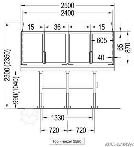 SET : AHT Miami 250 + EPTA 250 AHT / Carrier Miami 250 / Top - Freezer 250