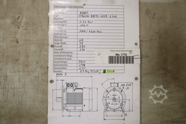 Servomotor KUKA 1FK6100-8AF91-1ZZ9-Z S49