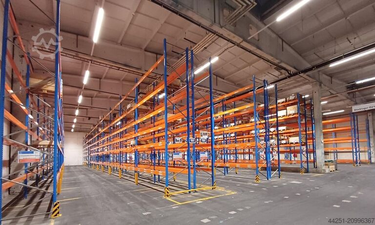 21.6 m pallet rack, 6 m high, 6 levels Stow Pal Rack