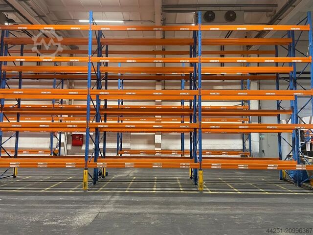 21.6 m pallet rack, 6 m high, 6 levels Stow Pal Rack