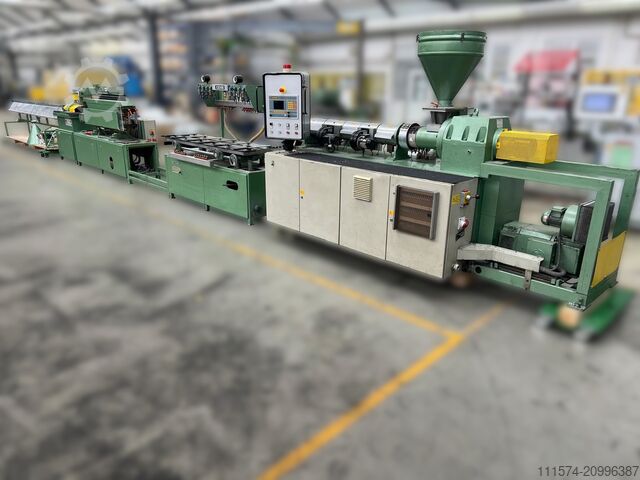 Complete extrusion line for PVC profiles IDE IDE 75/25