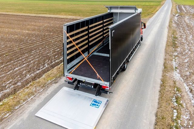 Flatbed truck with tarp MAN TGL 12.250 / 780cm x 248cm x 300cm