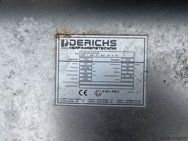 Derichs Edelstahlschneckenförderer Derichs FMS-T-400