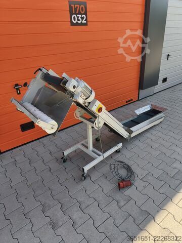 Conveyor belt with separating screw Frasch Förderband