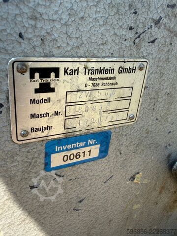 Karl Tränklein ZW 500 – Walzmaschine / Leimauftragsmaschine Karl Tränklein ZW 500 – walcarka / nakładarka kleju Karl Tränklein ZW 500 – walcarka / nakładarka kleju