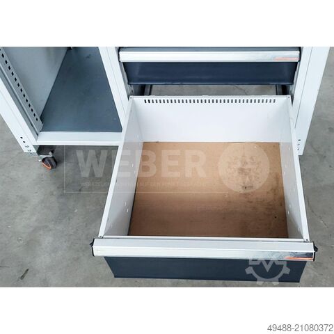 Werkbank mit Rollen und mit Schraubstock Garant Werkbank