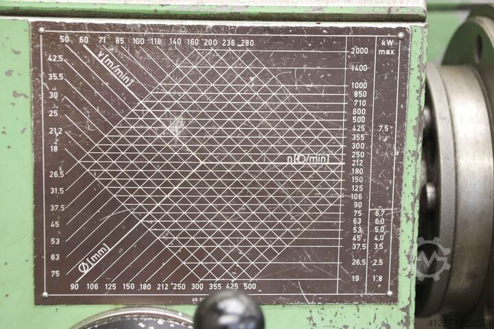 Lathe 500 x 1700 mm Heidenreich & Harbeck Hanseat 480