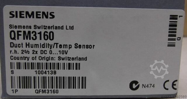 Air duct sensor humidity/temperature Siemens QFM2160