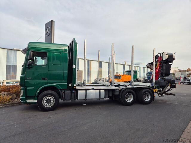 Holztransporter DAF XF 460 6x4 Epsilon M12Z91