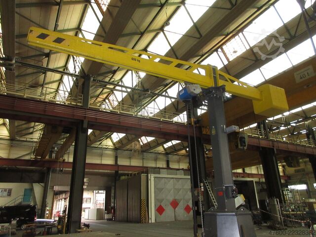 Slewing jib crane Column-mounted slewing jib crane Traveling crane Kaltenbach WKSL Drehkran Hallenkran Kran mobiler Schwenkkran 600KG 3,1m Kettenzug