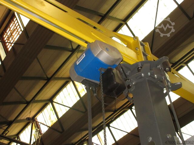 Slewing jib crane Column-mounted slewing jib crane Traveling crane Kaltenbach WKSL Drehkran Hallenkran Kran mobiler Schwenkkran 600KG 3,1m Kettenzug