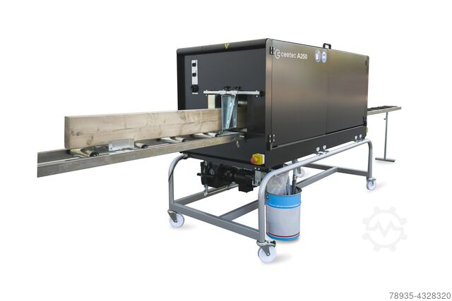 Brush painting machine flood brushing Ceetec A250 Streichautomat Streichmaschine Flutanlag