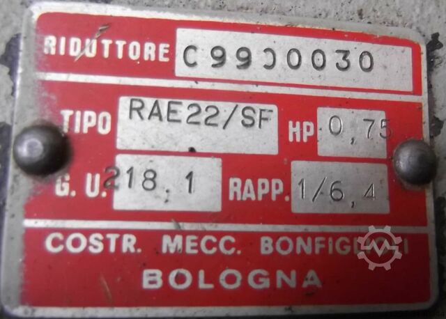 Gear motor 0.25 kW 218 rpm Ansaldo 71R/4