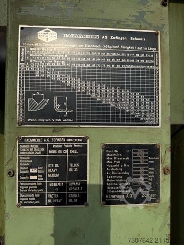 Abkantpresse Haemmerle 