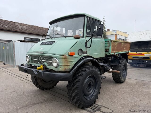 Tipper Mercedes-Benz Unimog 403, Pritsche, Kipper, 72 PS, voll funkt...
