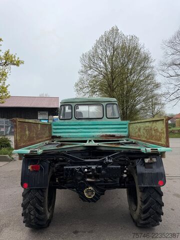 Tipper Mercedes-Benz Unimog 403, Pritsche, Kipper, 72 PS, voll funkt...