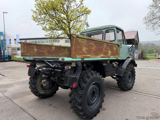 Tipper Mercedes-Benz Unimog 403, Pritsche, Kipper, 72 PS, voll funkt...