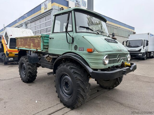 Tipper Mercedes-Benz Unimog 403, Pritsche, Kipper, 72 PS, voll funkt...