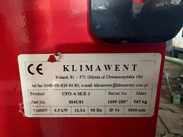 Filtering system KLIMAWENT UFO-4-M/Z-1