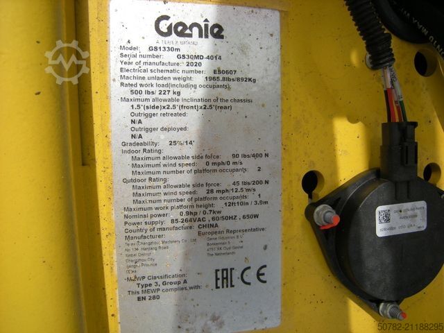 Arbeitsbühne GENIE GS 1330, Genie, 2026 neue Batterien, 5,9 m