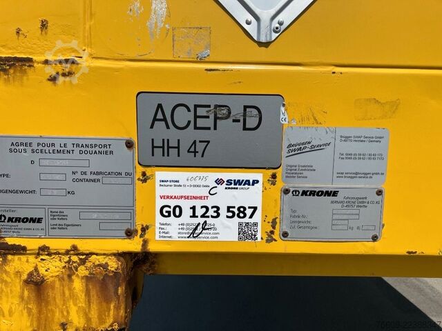 Swap body trailer KRONE Wechselbrücke Koffer