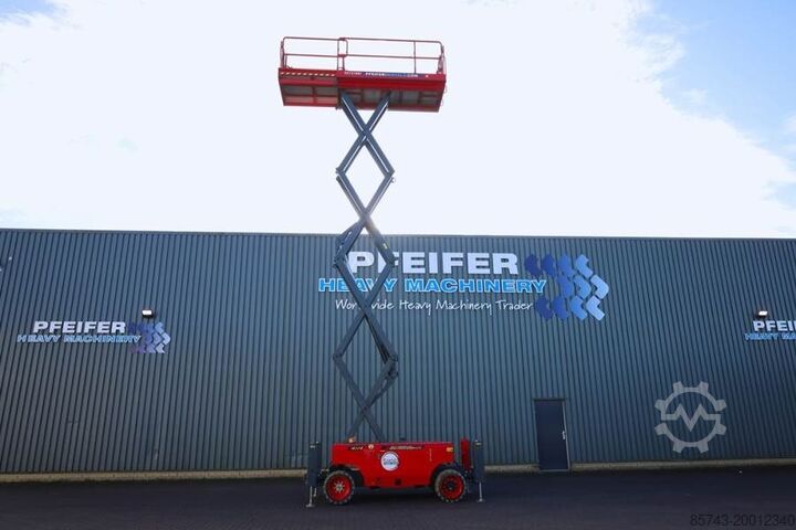 Scissor lift Magni DS1218RT Valid inspection, Diesel, 4x4 Drive, 12m