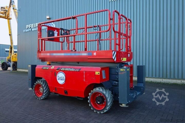 Scissor lift Magni DS1218RT Valid inspection, Diesel, 4x4 Drive, 12m