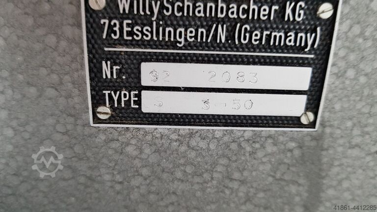 Spiralbohrerschleifmaschine SCHANBACHER S 3-50