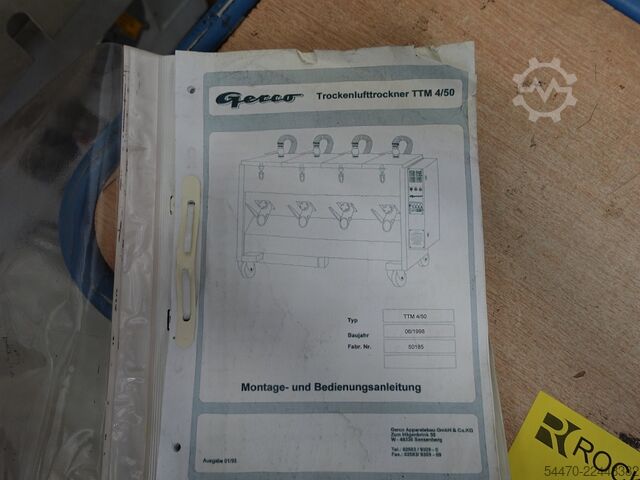 Multi-chamber dry air dryer GERCO TTM4/50