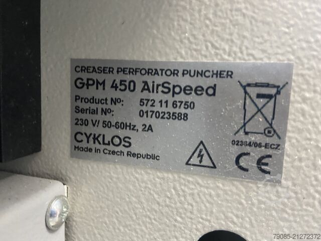 Nut- und Perforiermaschine Cyklos GPM 450 AirSpeed