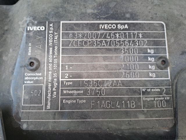 Kastenwagen IVECO DAILY 35C14H BOX