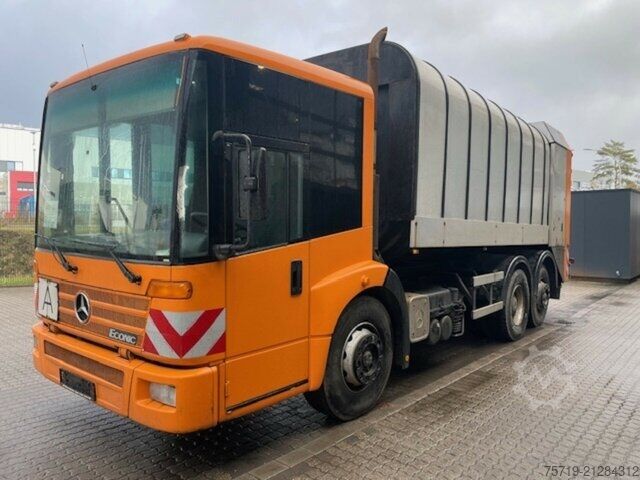 Garbage truck Mercedes-Benz 2633 6x2 Econic Faun RotoPress/Kombischüttung