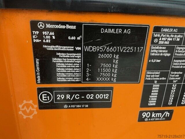 Garbage truck Mercedes-Benz 2633 6x2 Econic Faun RotoPress/EEV