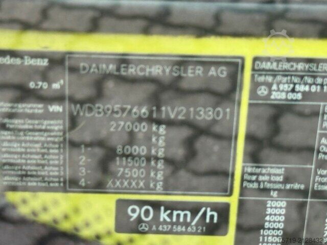 Garbage truck Mercedes-Benz 2633 6x2 Econic Geesink Value PAK