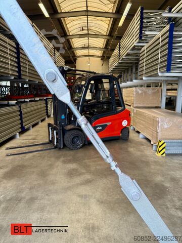 Cantilever racking, heavy-duty racking for long goods ca. 4 lfm. Kragarmregal H: 400cm ,Fuß +3 650 kg Belastung pro Arm , Langgutregal