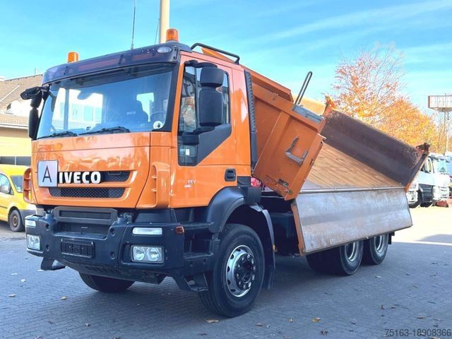 Tipper truck IVECO TRACKER AD260T50 6x4 3-Achs Kipper Schalter, Bla