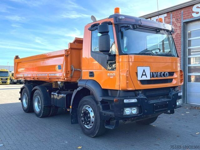 Tipper truck IVECO TRACKER AD260T50 6x4 3-Achs Kipper Schalter, Bla