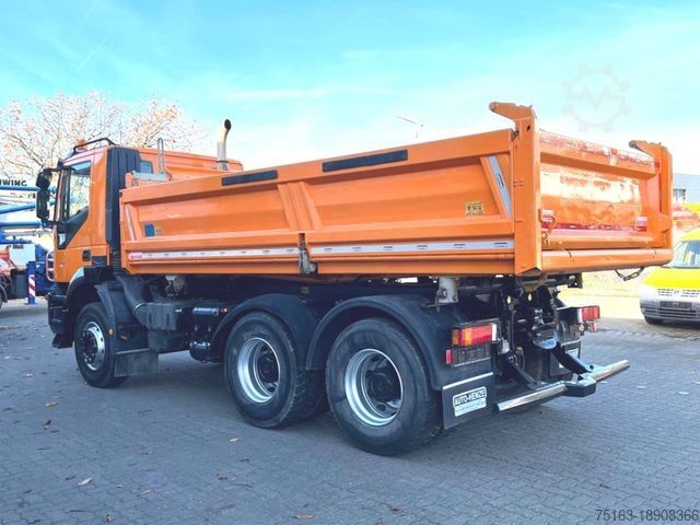 Tipper truck IVECO TRACKER AD260T50 6x4 3-Achs Kipper Schalter, Bla