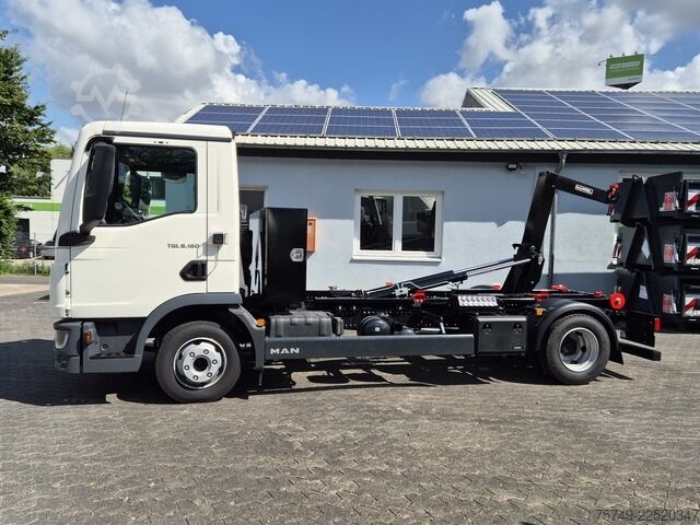 Abrollkipper Transporter man TGL 8.190 BL City Abollkipper Powermatic