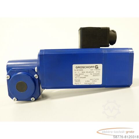 Groschopp Motor Groschopp WK 1735309 Getriebemotor mit Bremse S.-Nr. 9019059 i = 5