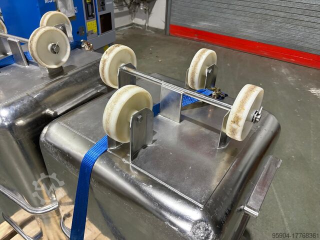 Edelstahl-Behälter 200 Ltr. Neuwertig Syspal Tote Bins 200 ltr 200 ltr