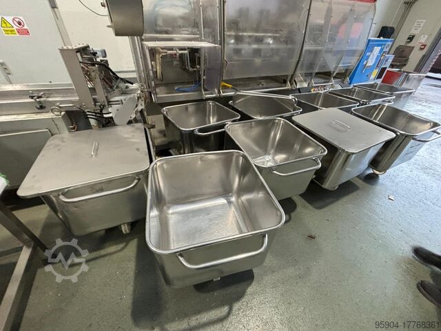 Edelstahl-Behälter 200 Ltr. Neuwertig Syspal Tote Bins 200 ltr 200 ltr